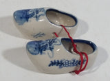Vintage Delft Blue Handpainted Holland Windmill 2" Long Shoe Set