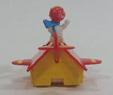 Vintage 1989 Peanuts Gang Pop Mobiles United Features Syndicate Snoopy Flying Ace Doghouse Plastic Toy McDonald's Happy Meals