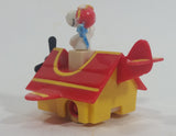 Vintage 1989 Peanuts Gang Pop Mobiles United Features Syndicate Snoopy Flying Ace Doghouse Plastic Toy McDonald's Happy Meals