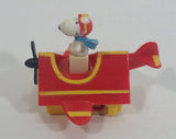 Vintage 1989 Peanuts Gang Pop Mobiles United Features Syndicate Snoopy Flying Ace Doghouse Plastic Toy McDonald's Happy Meals