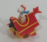 Vintage 1989 Peanuts Gang Pop Mobiles United Features Syndicate Snoopy Flying Ace Doghouse Plastic Toy McDonald's Happy Meals