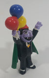 Applause Muppets Count Von Count Holding Balloons Toy 3 3/4" PVC Toy Figure