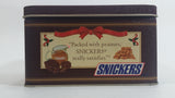 1993 Mars Snickers Chocolate Bar Christmas Norman Rockwell 1924 Brown Metal Tin Container Collectible