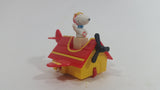 Vintage 1989 Peanuts Gang Pop Mobiles United Features Syndicate Snoopy Flying Ace Doghouse Plastic Toy McDonald's Happy Meals