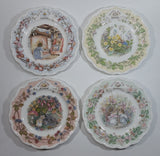 Vintage 1982 Royal Doulton Jill Barklem Four Seasons Bone China Plates Full Set Made in England