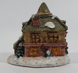 Winter Snow Village School Schoolhouse Building with Kids In Front Decorative Resin Ornament