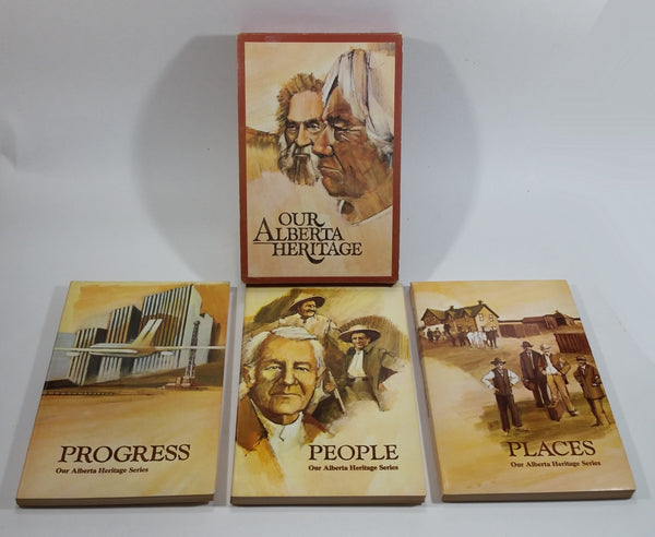 1971 Our Alberta Heritage Set of 3 Paperback Books People, Place, and Progress (With Cover)