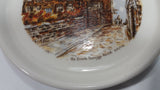 Vintage 1973 The Bronte Parsonage Haworth Yorkshire Ceramic Dish Plate Souvenir Travel Collectible