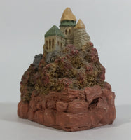 Castle House Built on Rocky Ocean Front Cliff Decorative Resin Ornament