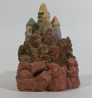 Castle House Built on Rocky Ocean Front Cliff Decorative Resin Ornament