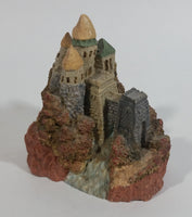 Castle House Built on Rocky Ocean Front Cliff Decorative Resin Ornament