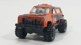 Vintage Yatming Chevy Blazer 4x4 Orange Die Cast Toy Car Vehicle