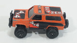Vintage Yatming Chevy Blazer 4x4 Orange Die Cast Toy Car Vehicle