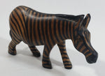 Zebra Carved Wooden Animal Figurine