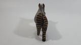 Zebra Carved Wooden Animal Figurine