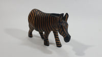 Zebra Carved Wooden Animal Figurine