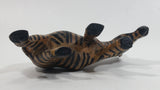 Zebra Carved Wooden Animal Figurine