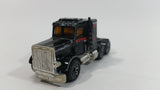 Vintage 1981 Lesney Matchbox Peterbilt Semi Tractor Truck Black 1/80 Scale Die Cast Toy Rig Vehicle