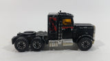Vintage 1981 Lesney Matchbox Peterbilt Semi Tractor Truck Black 1/80 Scale Die Cast Toy Rig Vehicle