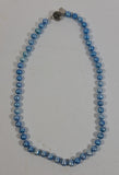 Light Baby Blue 18" Pearl Necklace