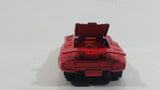 Rare Vintage Yatming Style Lamborghini Countach #45 Red Die Cast Toy Exotic Car Vehicle with Opening Rear Hood Made in Hong Kong