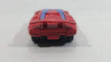 Rare Vintage Yatming Style Lamborghini Countach #45 Red Die Cast Toy Exotic Car Vehicle with Opening Rear Hood Made in Hong Kong