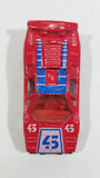 Rare Vintage Yatming Style Lamborghini Countach #45 Red Die Cast Toy Exotic Car Vehicle with Opening Rear Hood Made in Hong Kong