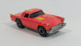 1987 Hot Wheels Color Racers '57 T-Bird 1957 Ford Thunder Bird Pink Peach Orange Die Cast Toy Car Vehicle