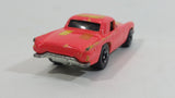 1987 Hot Wheels Color Racers '57 T-Bird 1957 Ford Thunder Bird Pink Peach Orange Die Cast Toy Car Vehicle
