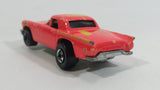 1987 Hot Wheels Color Racers '57 T-Bird 1957 Ford Thunder Bird Pink Peach Orange Die Cast Toy Car Vehicle