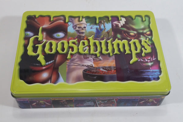 R.L. Stine Goosebumps Retro Scream Collection Limited Edition Tin Metal Container - Scholastic - Treasure Valley Antiques & Collectibles