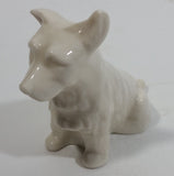 Vintage 1965-1980 Belleek Ireland Scottish West Highland Terrier Porcelain White Dog Figurine