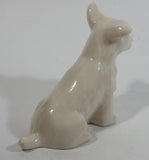Vintage 1965-1980 Belleek Ireland Scottish West Highland Terrier Porcelain White Dog Figurine