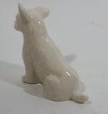 Vintage 1965-1980 Belleek Ireland Scottish West Highland Terrier Porcelain White Dog Figurine