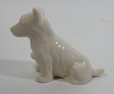 Vintage 1965-1980 Belleek Ireland Scottish West Highland Terrier Porcelain White Dog Figurine