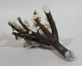 Vintage 1979 Franklin Porcelain European Goldfinch Limited Edition Bird on Branch Sculpture