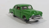 Vintage ERTL Replica '51' Chevrolet Flat Green Die Cast Toy Classic Car Vehicle with Opening Doors