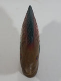 Vintage Hand Painted Hand Carved Tropical Fish Wood Carving