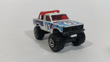 1986 Matchbox Open Back Truck 4x4 #63 White Die Cast Toy Car Vehicle Made in Macau