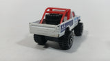 1986 Matchbox Open Back Truck 4x4 #63 White Die Cast Toy Car Vehicle Made in Macau