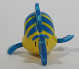 1996 Disney's The Little Mermaid Flounder Fish Character Yellow and Blue Plastic McDonald's Happy Meal Toy