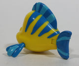 1996 Disney's The Little Mermaid Flounder Fish Character Yellow and Blue Plastic McDonald's Happy Meal Toy