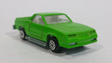 Vintage Majorette El Camino SS No. 296 Green 1/59 Scale Die Cast Toy Car Vehicle with Opening Doors