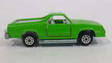 Vintage Majorette El Camino SS No. 296 Green 1/59 Scale Die Cast Toy Car Vehicle with Opening Doors