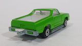 Vintage Majorette El Camino SS No. 296 Green 1/59 Scale Die Cast Toy Car Vehicle with Opening Doors