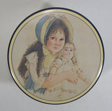 Vintage 1984 Lisa and the Jumeau Doll Cute Tin Metal Canister By Jan Hagara