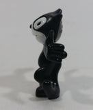 1997 Felix The Cat Black and White Cartoon Character 2" Tall PVC Toy Figure
