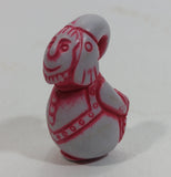1998 Kinder Surprise K98n105 Circus Elephant Circus Clown Grey and Red Soapstone Style Toy Figurine