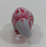 1998 Kinder Surprise K98n105 Circus Elephant Circus Clown Grey and Red Soapstone Style Toy Figurine