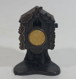 Vintage Miniature Cuckoo Clock Metal Pencil Sharpener Doll House Furniture Size with Moving Parts